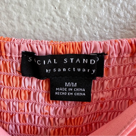 Sanctuary Social Standard Tiered Smocked Back Maxi Dress Women’s Size Medium - Picture 5 of 9